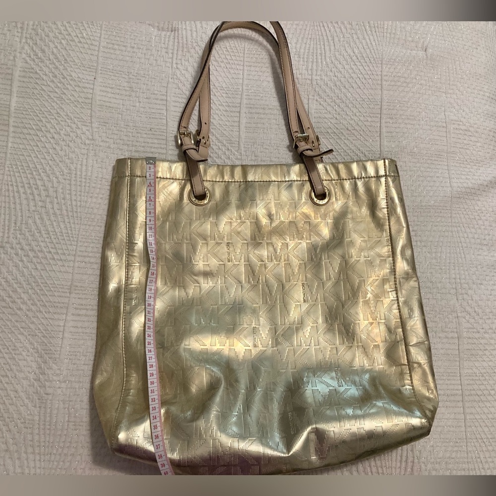 Michael Kors Pale Gold Logo Tote